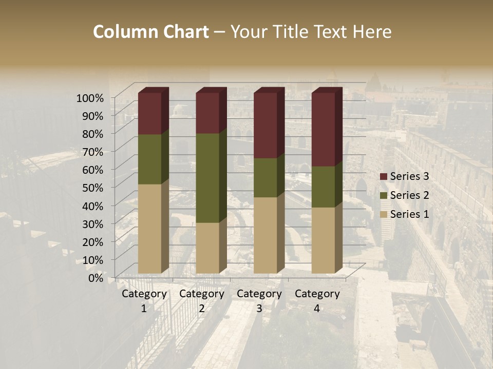 Cityscape Wall Jerusalem PowerPoint Template