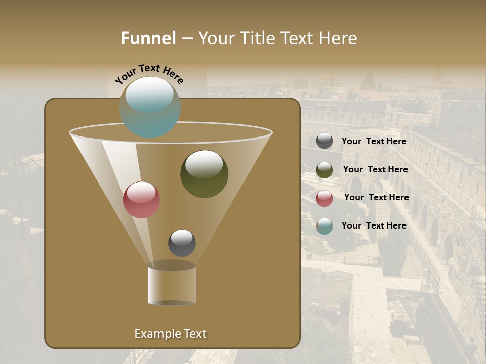 Cityscape Wall Jerusalem PowerPoint Template