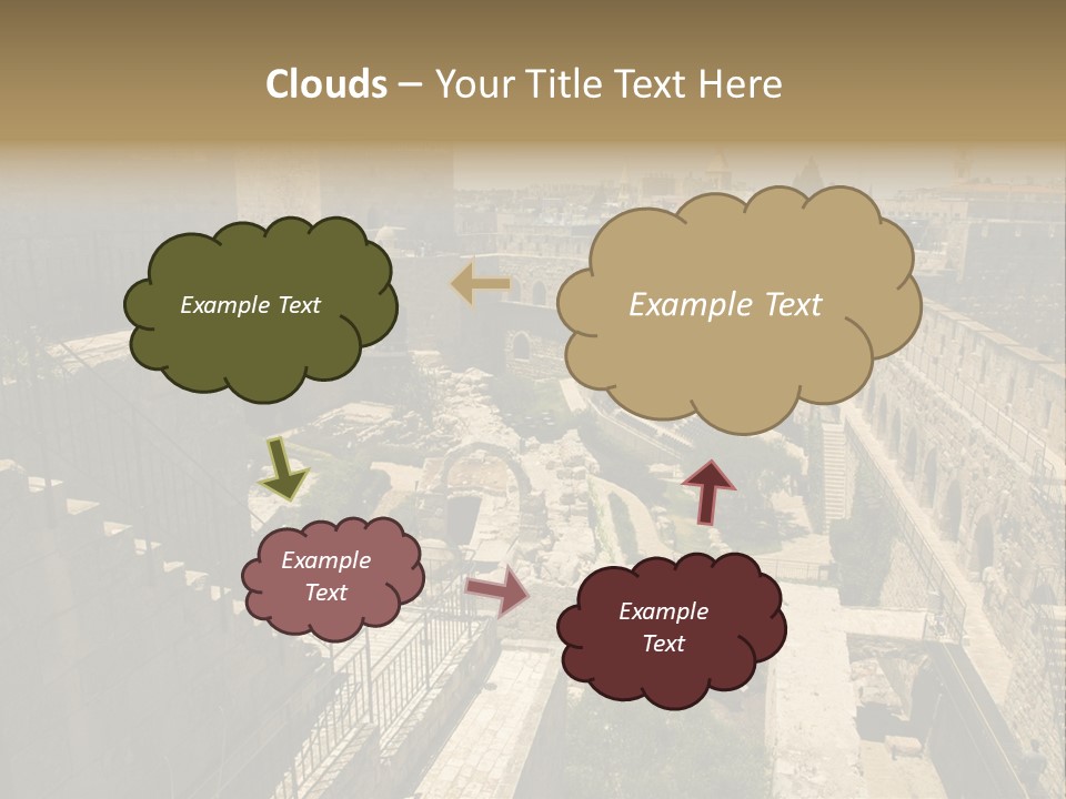 Cityscape Wall Jerusalem PowerPoint Template