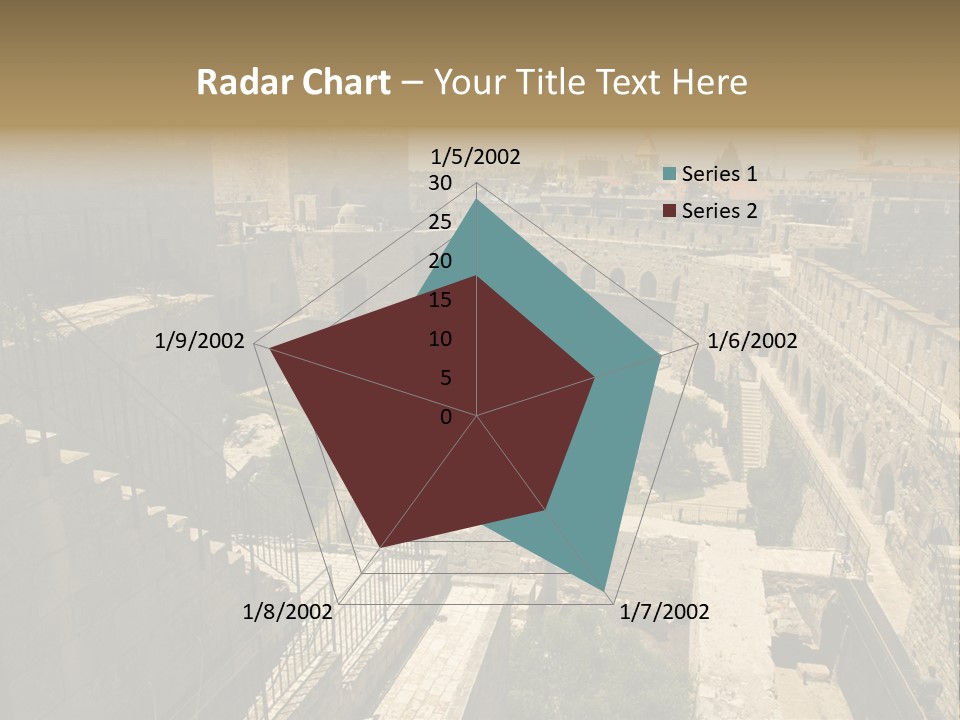 Cityscape Wall Jerusalem PowerPoint Template