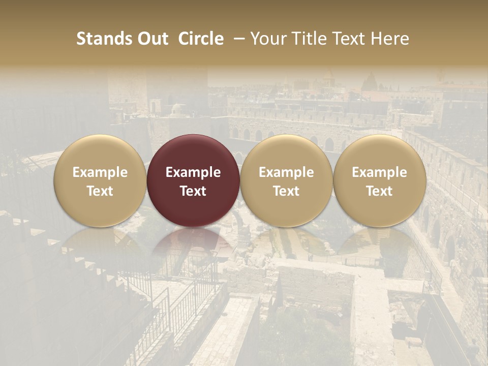 Cityscape Wall Jerusalem PowerPoint Template