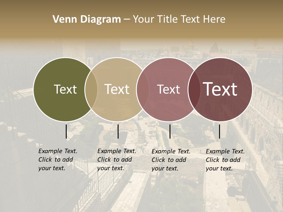 Cityscape Wall Jerusalem PowerPoint Template