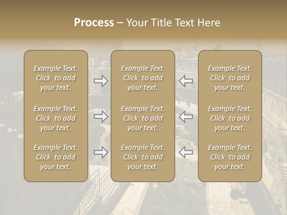 Cityscape Wall Jerusalem PowerPoint Template