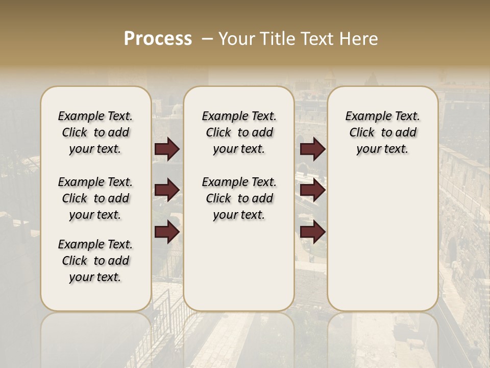 Cityscape Wall Jerusalem PowerPoint Template