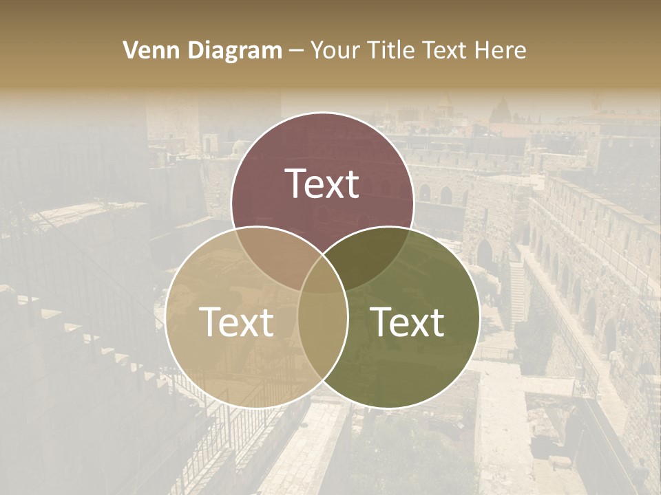 Cityscape Wall Jerusalem PowerPoint Template