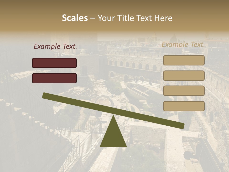 Cityscape Wall Jerusalem PowerPoint Template