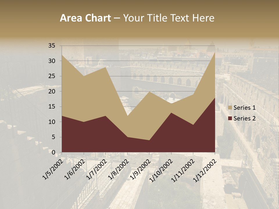Cityscape Wall Jerusalem PowerPoint Template