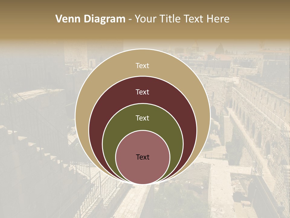 Cityscape Wall Jerusalem PowerPoint Template