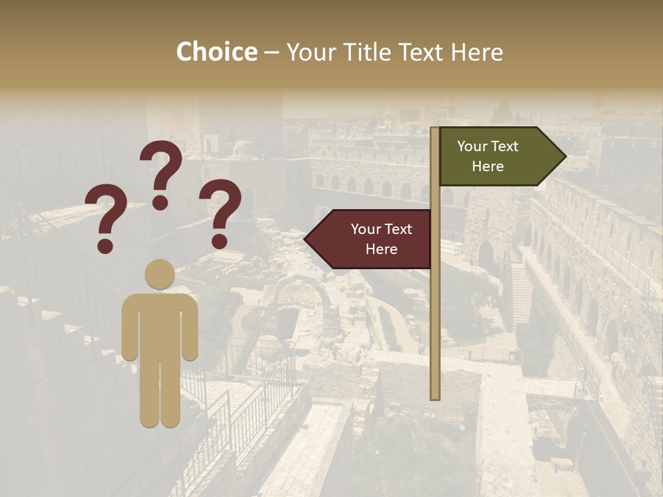 Cityscape Wall Jerusalem PowerPoint Template