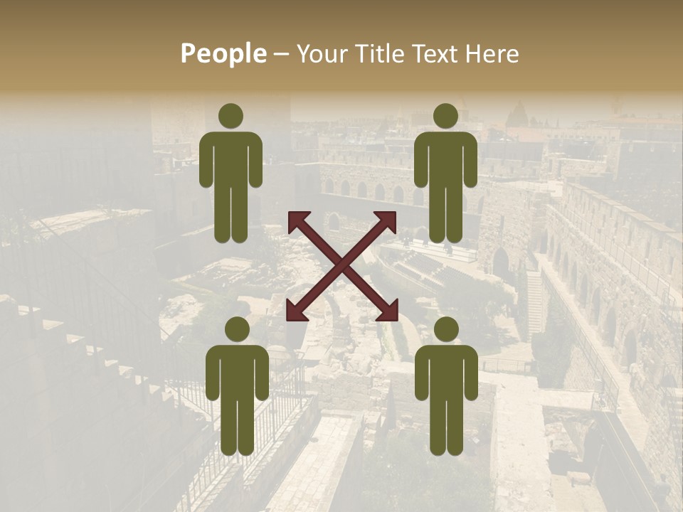 Cityscape Wall Jerusalem PowerPoint Template