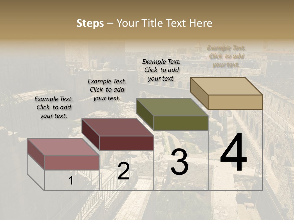 Cityscape Wall Jerusalem PowerPoint Template