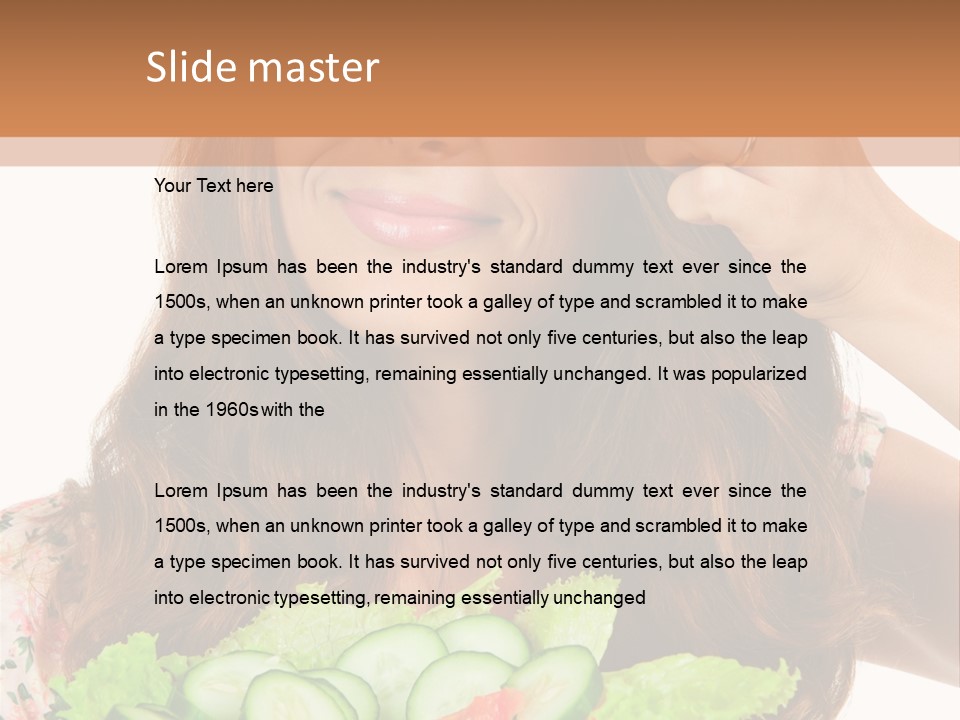Summer Funny Salad PowerPoint Template