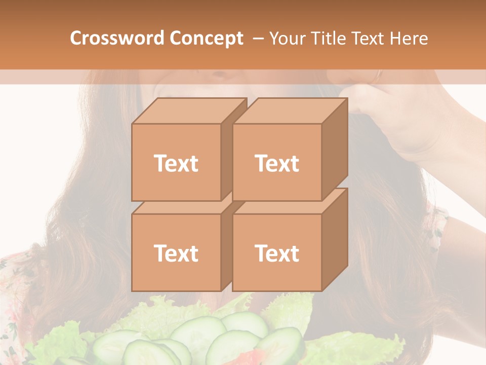 Summer Funny Salad PowerPoint Template