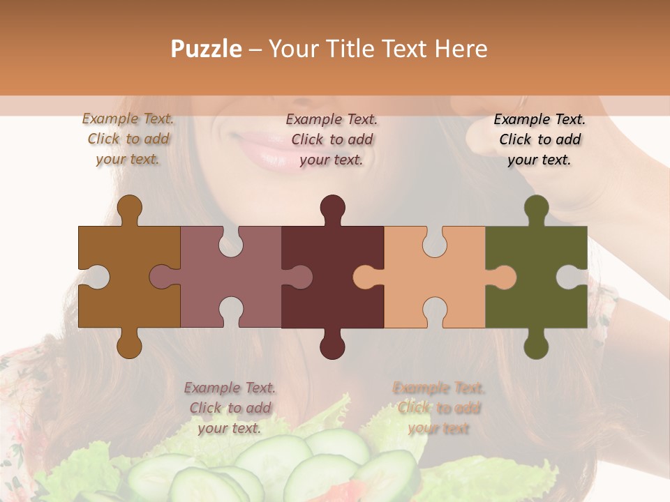 Summer Funny Salad PowerPoint Template