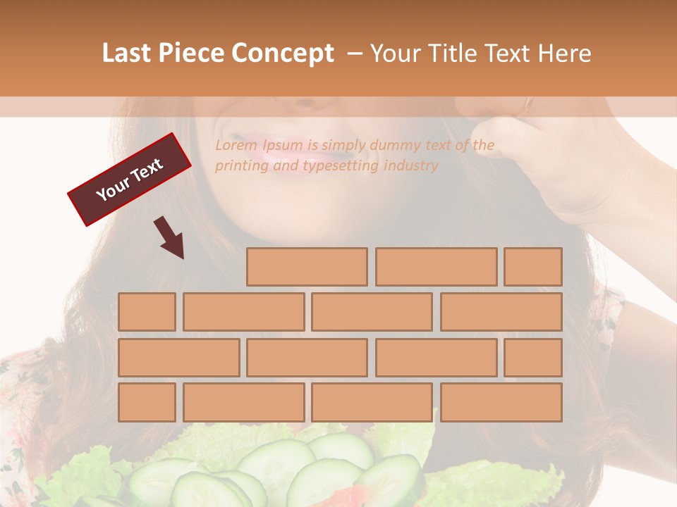 Summer Funny Salad PowerPoint Template