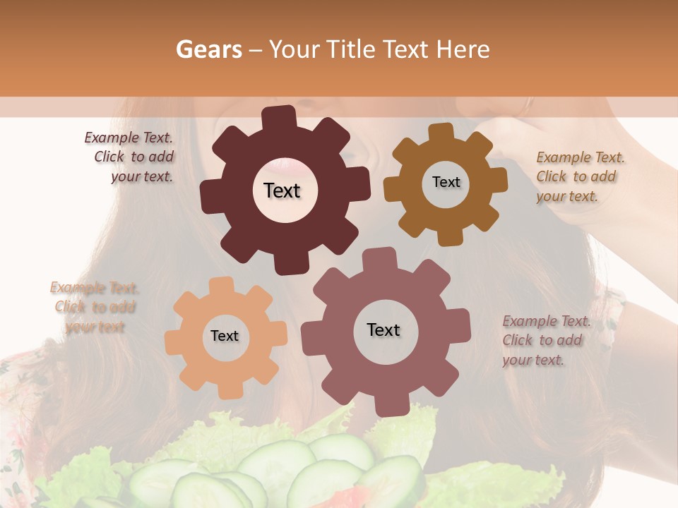 Summer Funny Salad PowerPoint Template