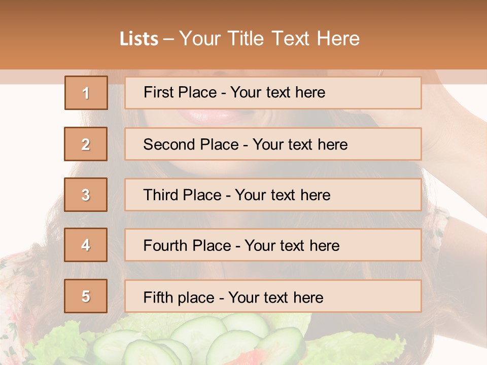 Summer Funny Salad PowerPoint Template