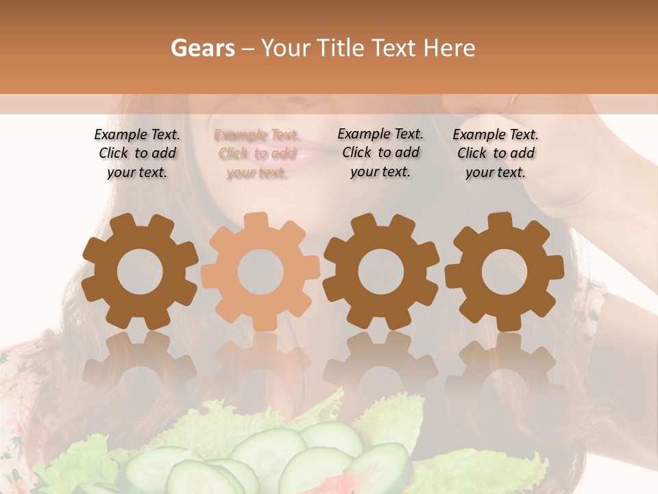 Summer Funny Salad PowerPoint Template