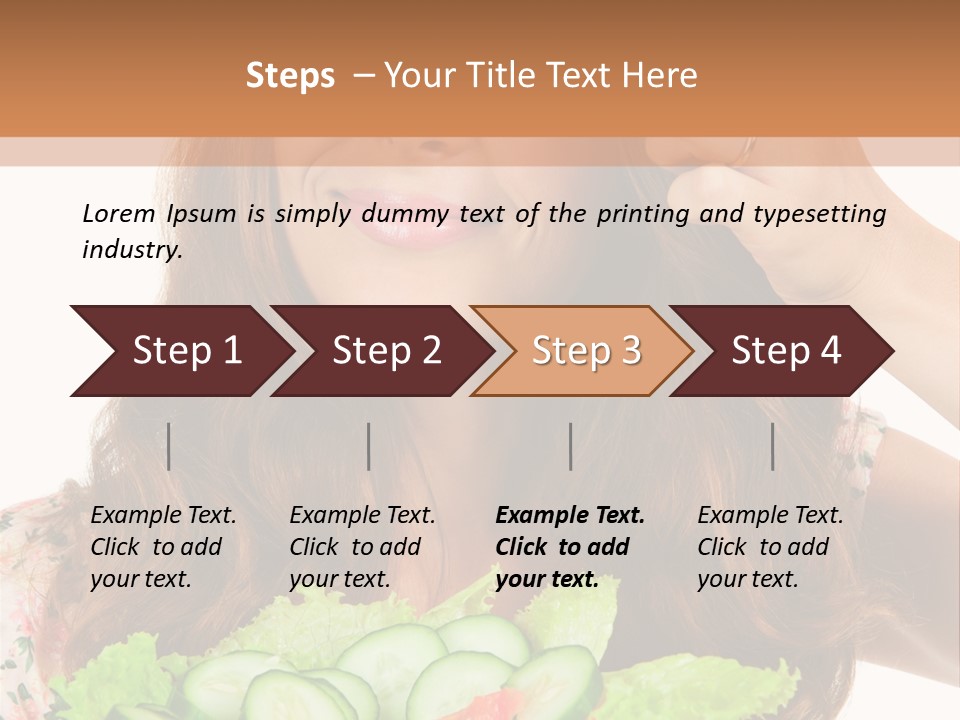 Summer Funny Salad PowerPoint Template