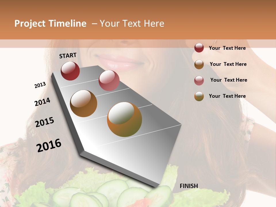 Summer Funny Salad PowerPoint Template