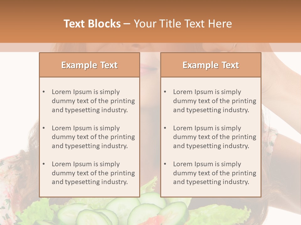 Summer Funny Salad PowerPoint Template