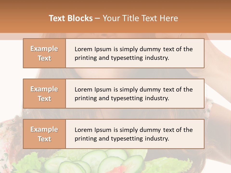 Summer Funny Salad PowerPoint Template
