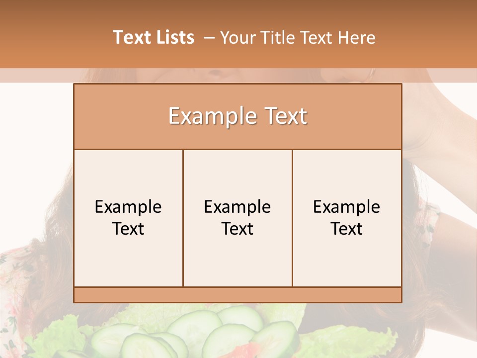 Summer Funny Salad PowerPoint Template