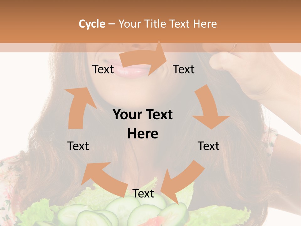 Summer Funny Salad PowerPoint Template