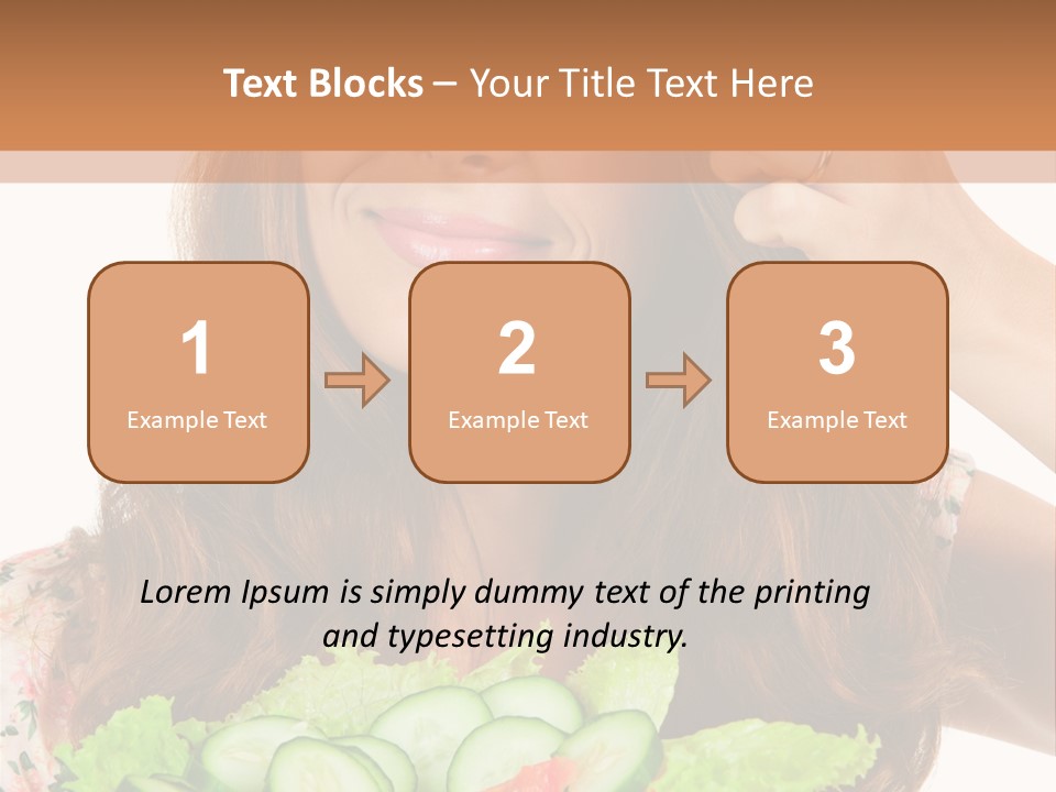 Summer Funny Salad PowerPoint Template