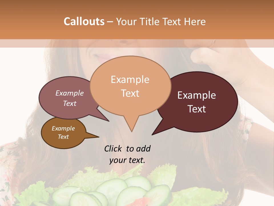 Summer Funny Salad PowerPoint Template