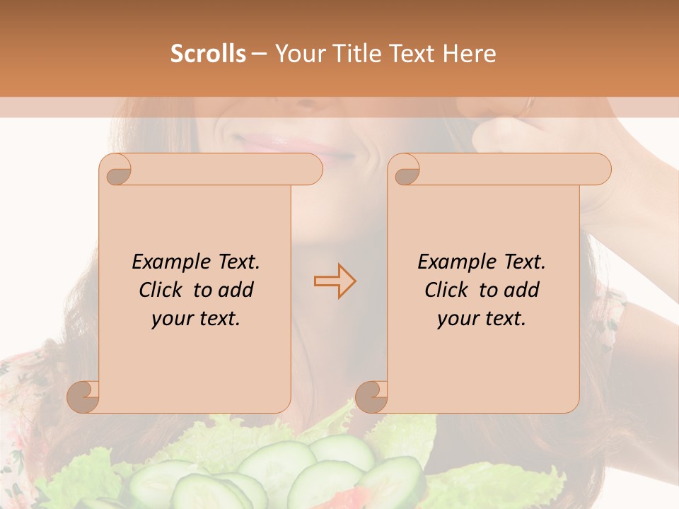 Summer Funny Salad PowerPoint Template