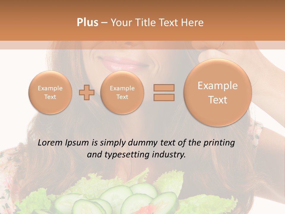 Summer Funny Salad PowerPoint Template