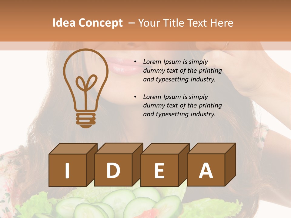 Summer Funny Salad PowerPoint Template