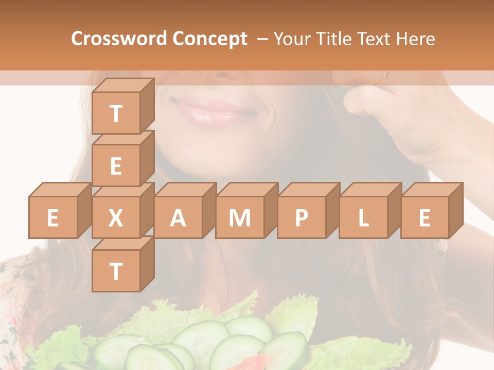 Summer Funny Salad PowerPoint Template