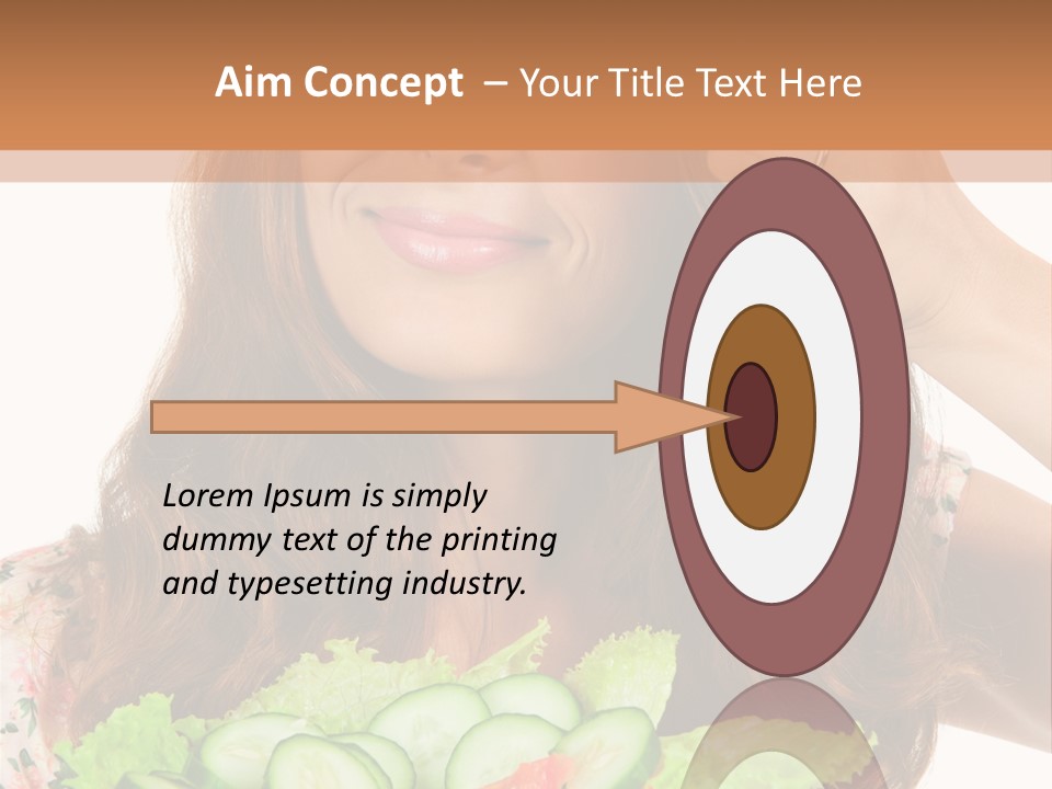 Summer Funny Salad PowerPoint Template