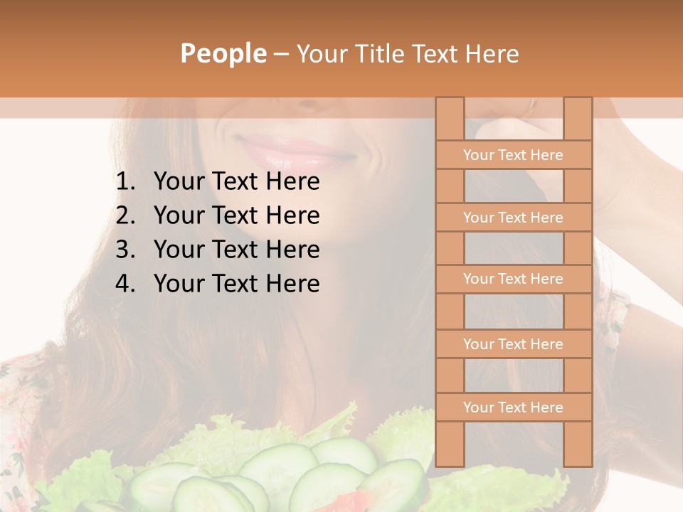 Summer Funny Salad PowerPoint Template