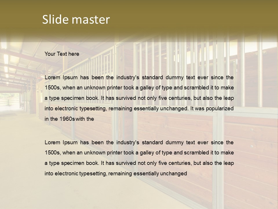 Doors Farm Luxury PowerPoint Template