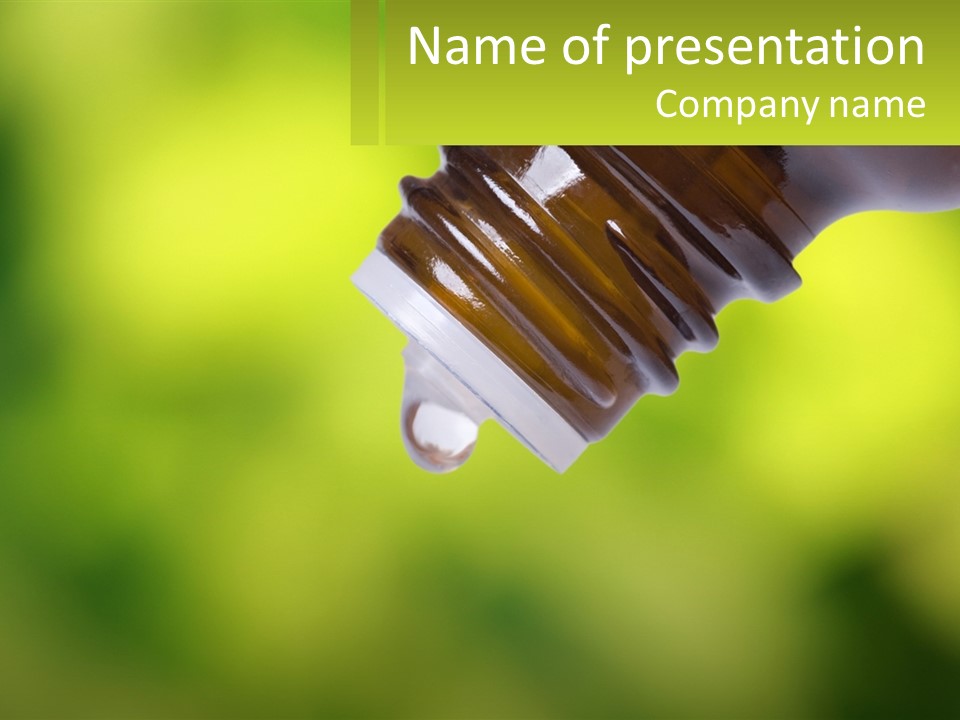 Massage Pipette Treatment PowerPoint Template