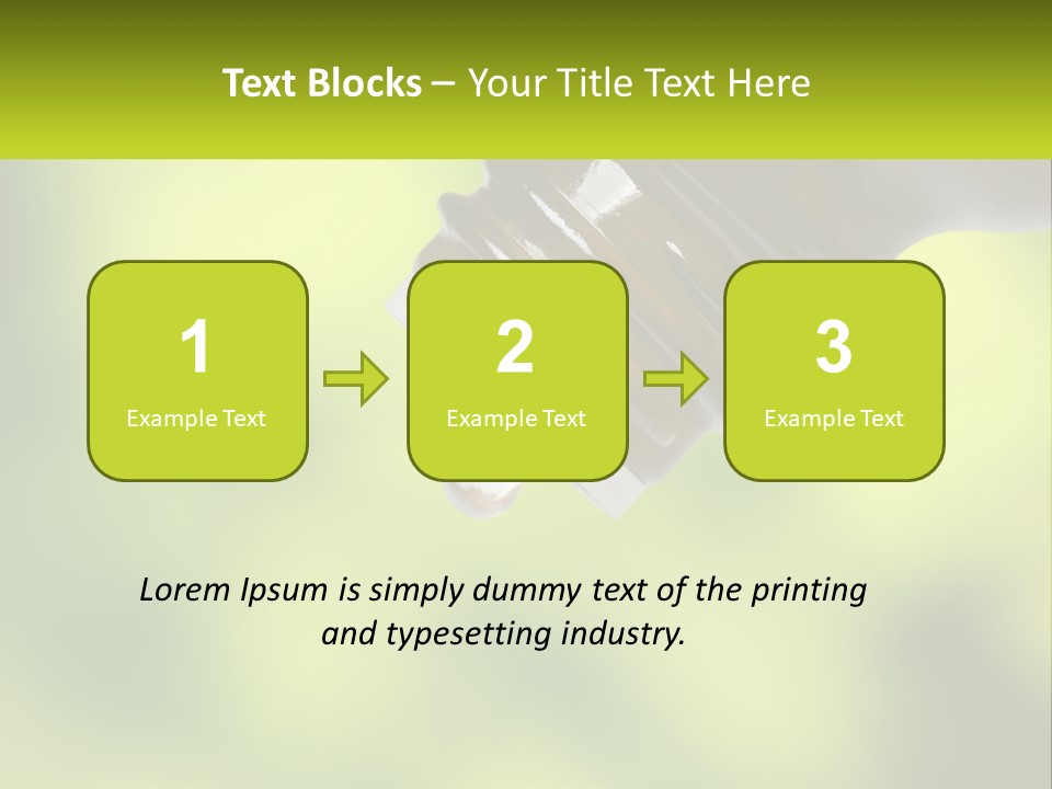 Massage Pipette Treatment PowerPoint Template