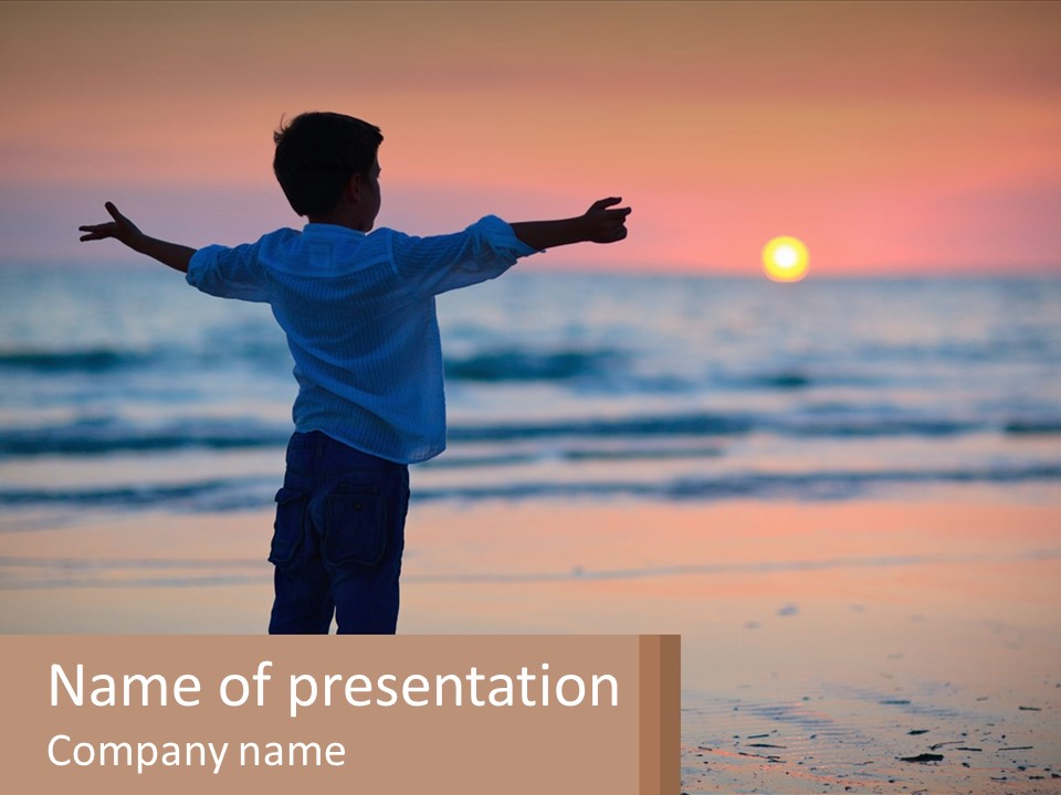 Outdoor Boy Joy PowerPoint Template