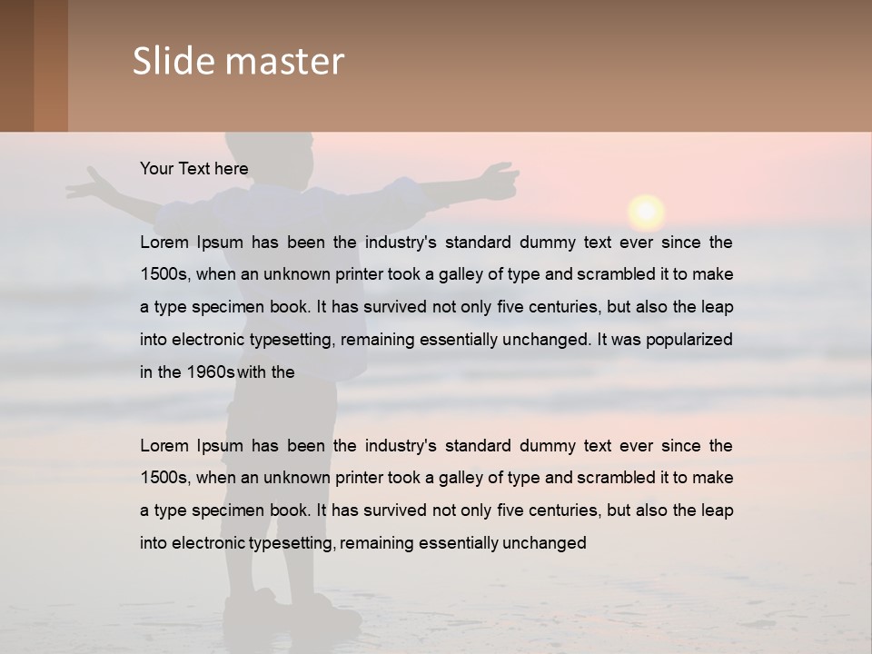 Outdoor Boy Joy PowerPoint Template