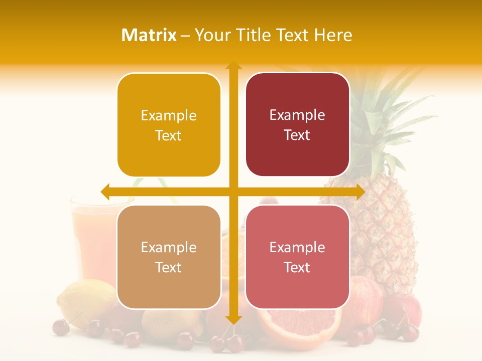 Blended Grape Yellow PowerPoint Template