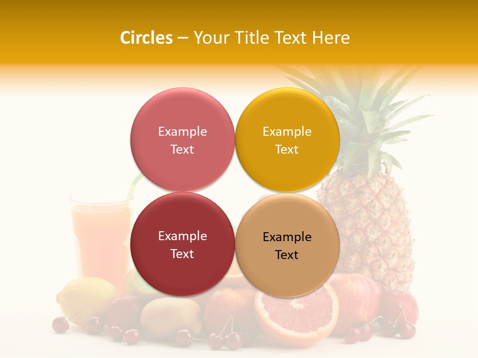 Blended Grape Yellow PowerPoint Template