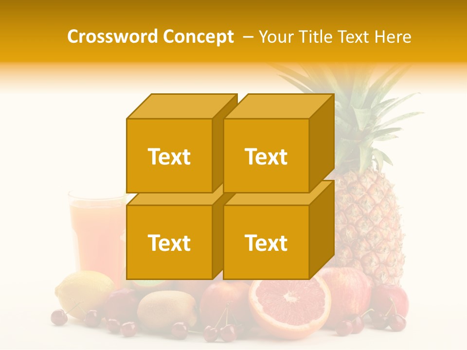 Blended Grape Yellow PowerPoint Template