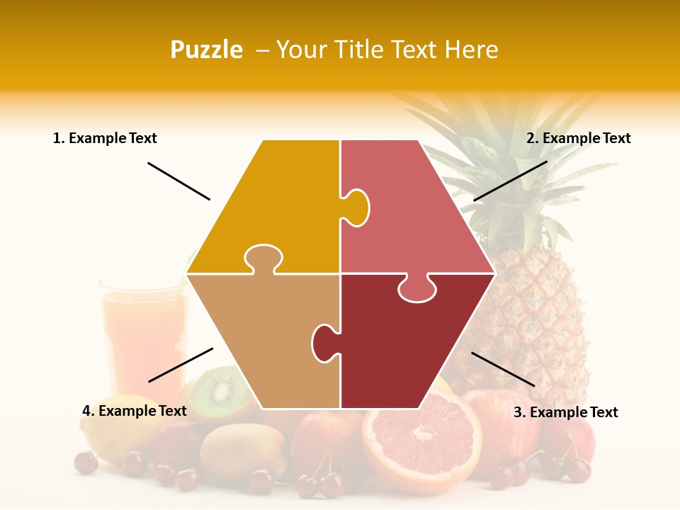 Blended Grape Yellow PowerPoint Template