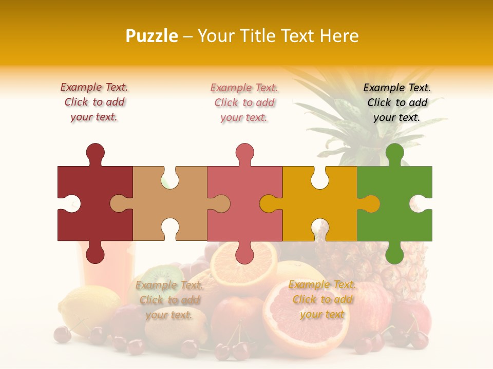 Blended Grape Yellow PowerPoint Template
