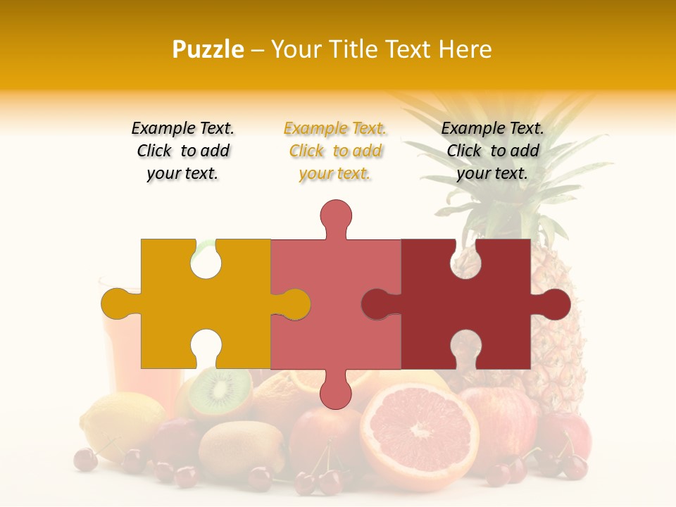 Blended Grape Yellow PowerPoint Template