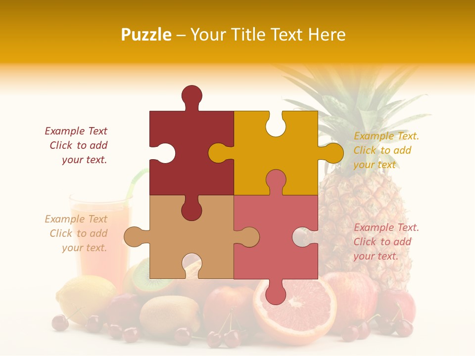Blended Grape Yellow PowerPoint Template