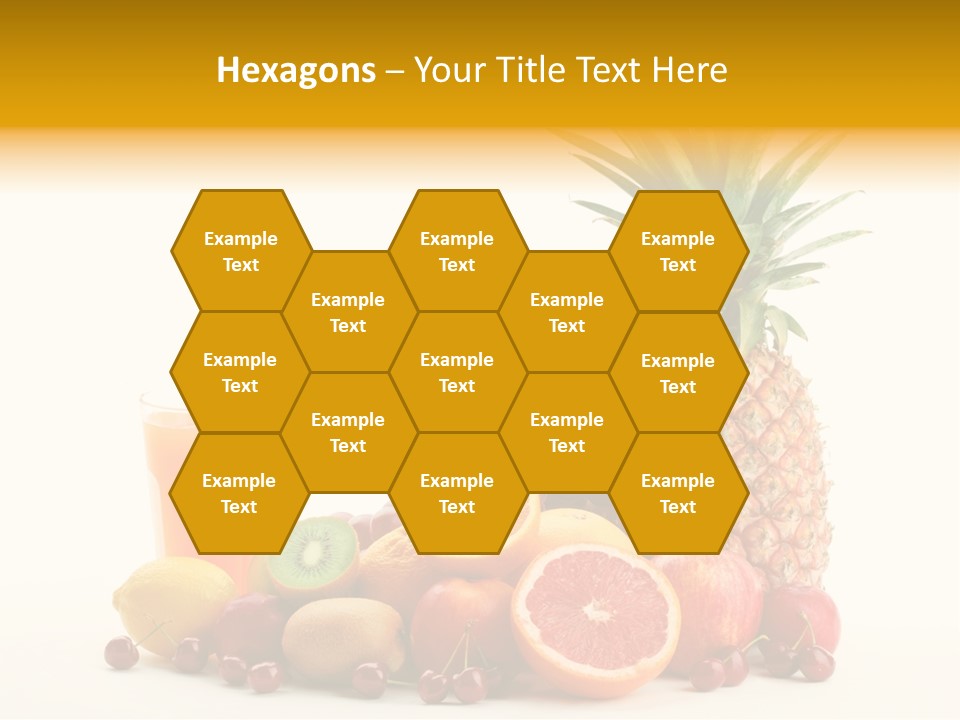 Blended Grape Yellow PowerPoint Template