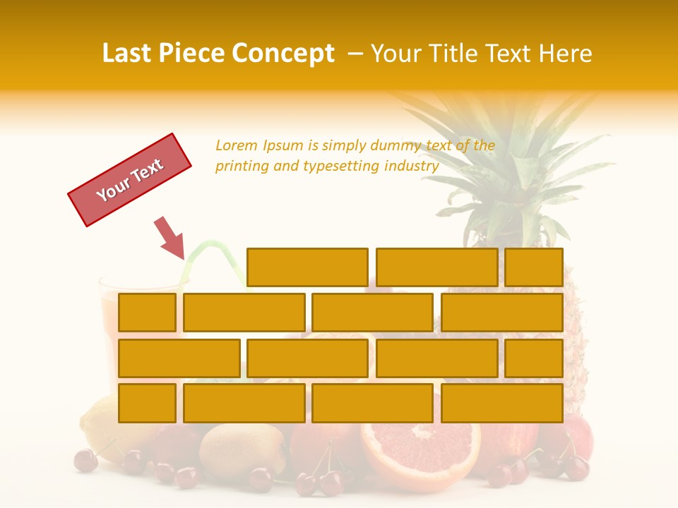 Blended Grape Yellow PowerPoint Template